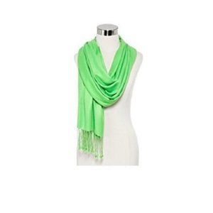 Spectrum Pashmina Fringe Shawl Scarf, Mojito Green